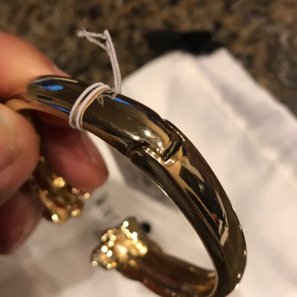 Kate Spade New York Bracelet Puppy Open Hinge Cuff NWT - Picture 8 of 8